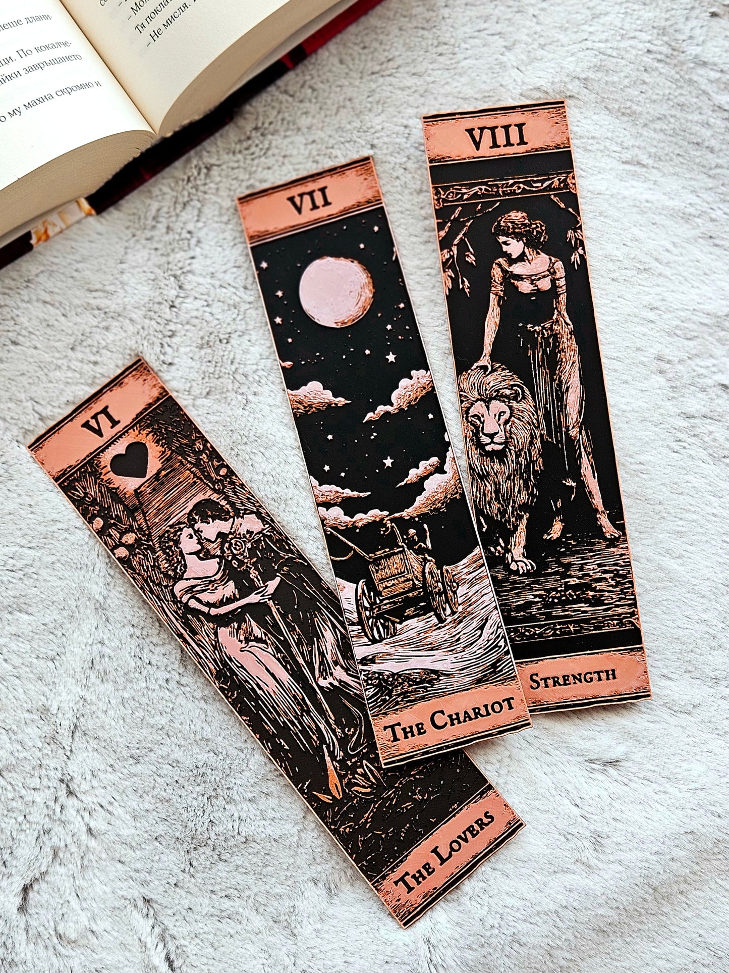 Semne de Carte Tarot – Set 3 Arcana Majoră (VI-VIII)