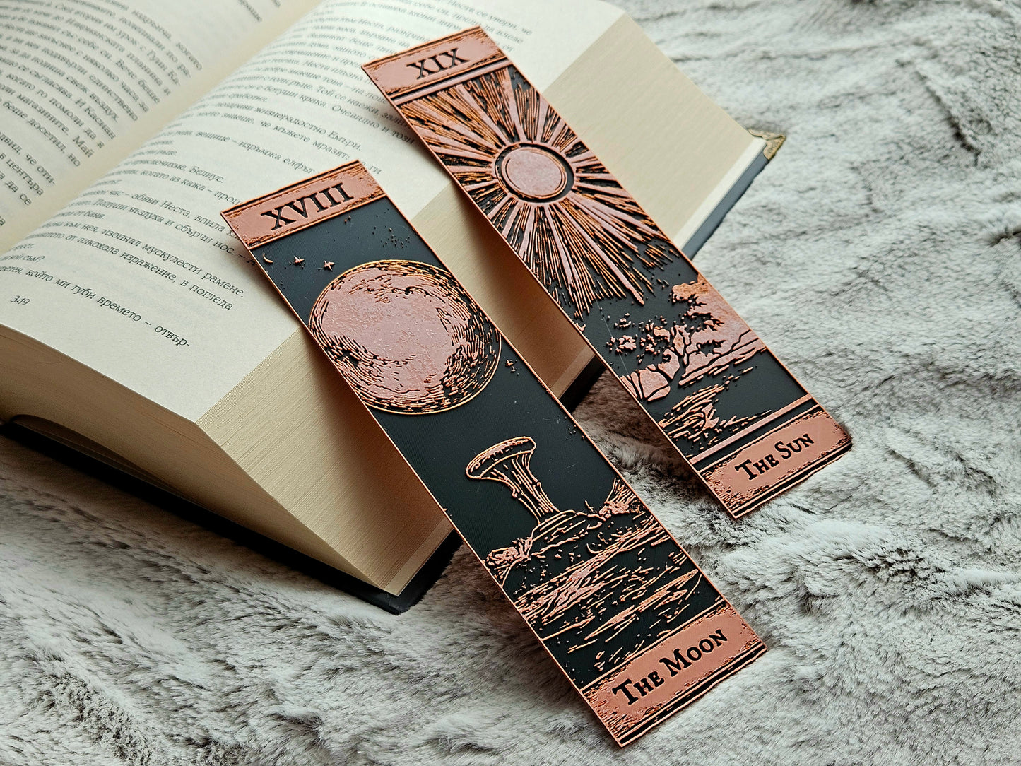 Semne de Carte Tarot – Set 7 Arcana Majoră (XVIII-XIX)