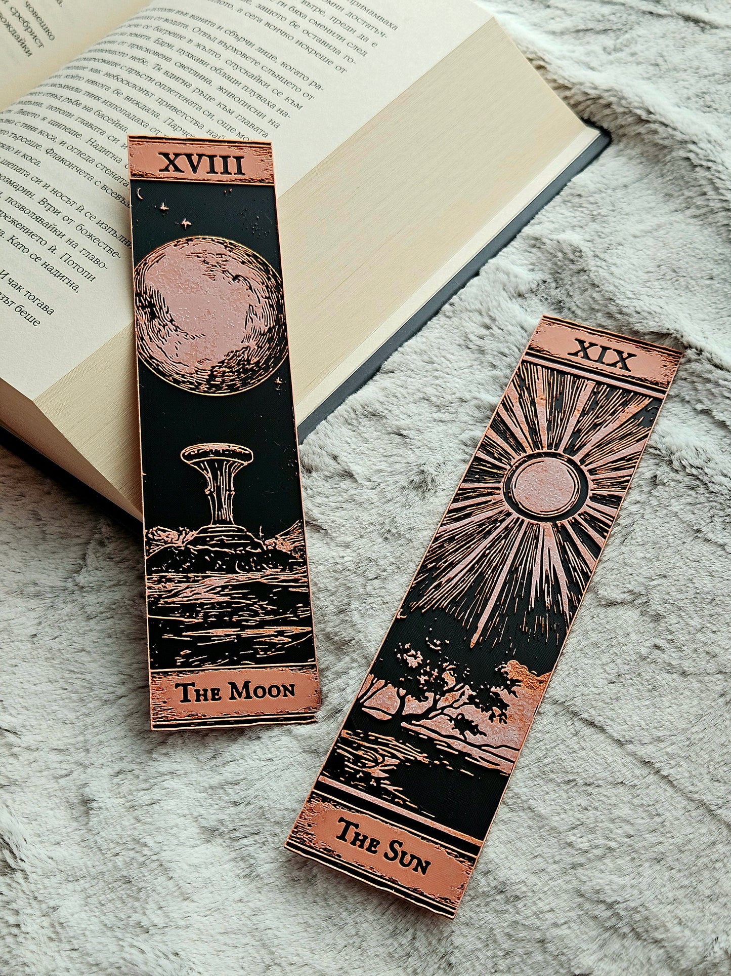 Semne de Carte Tarot – Set 7 Arcana Majoră (XVIII-XIX)