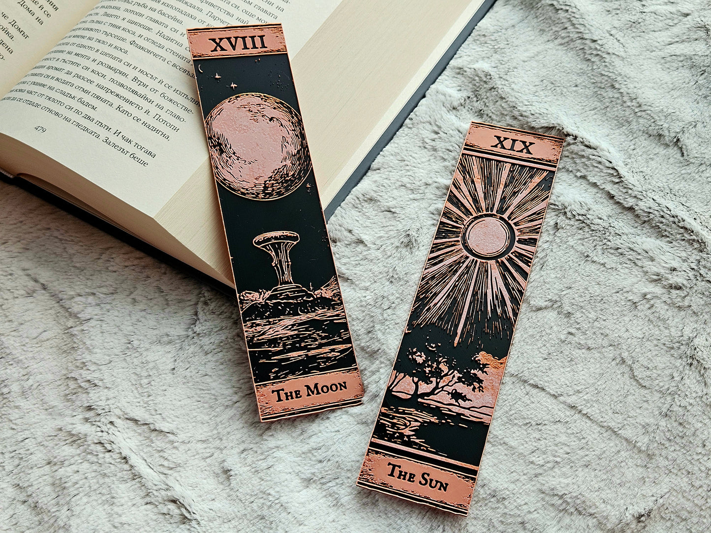 Semne de Carte Tarot – Set 7 Arcana Majoră (XVIII-XIX)