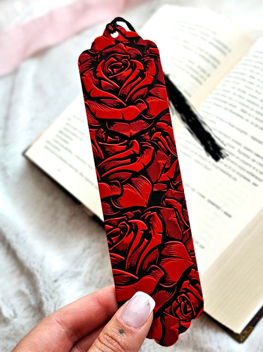 Semn de carte "Crimson Bloom"🌹