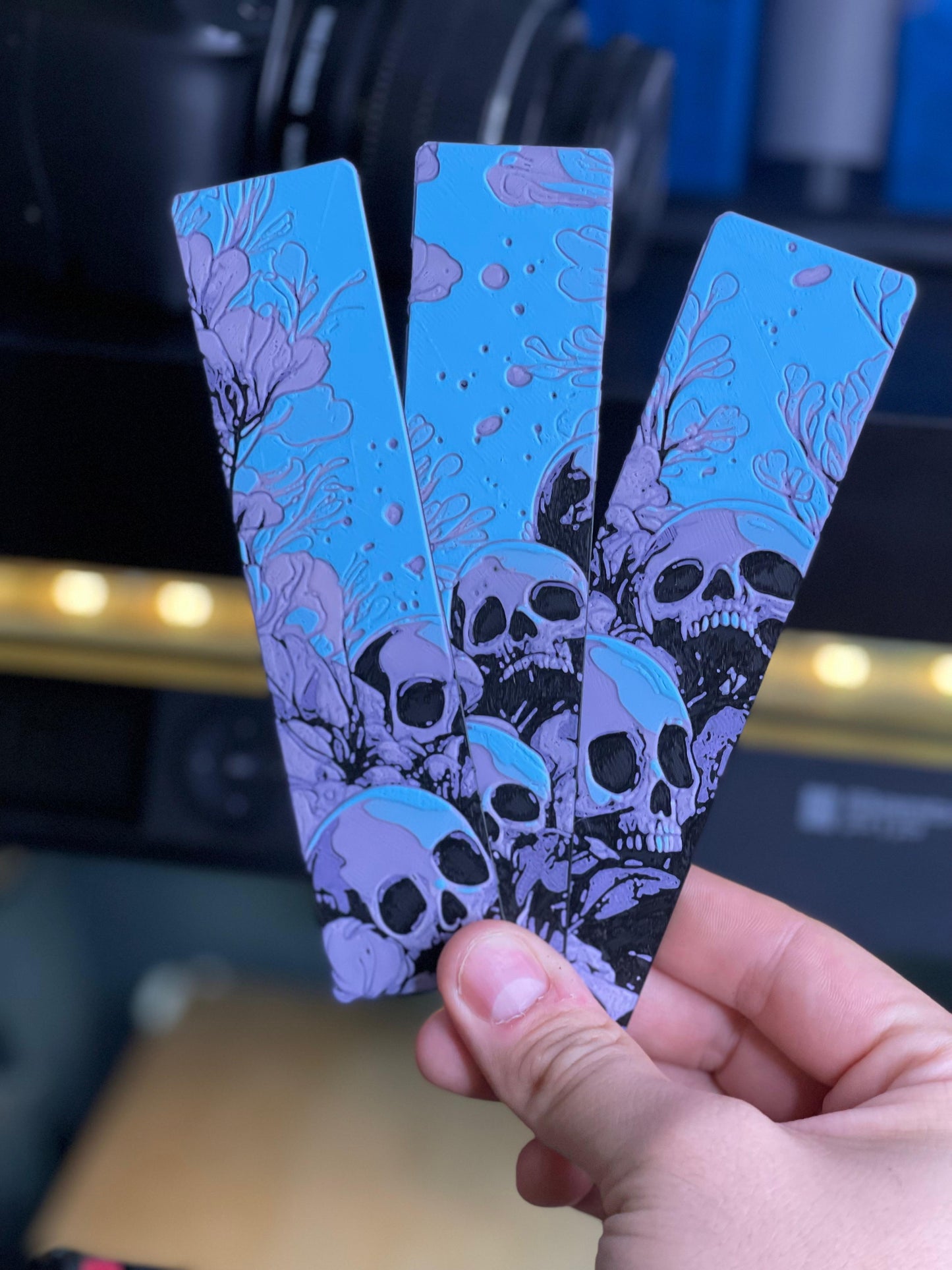 Set semne de carte “Skull Cherry Garden” 💀🍃🌸