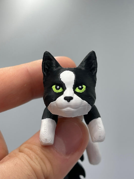 Breloc Pisică Tuxedo